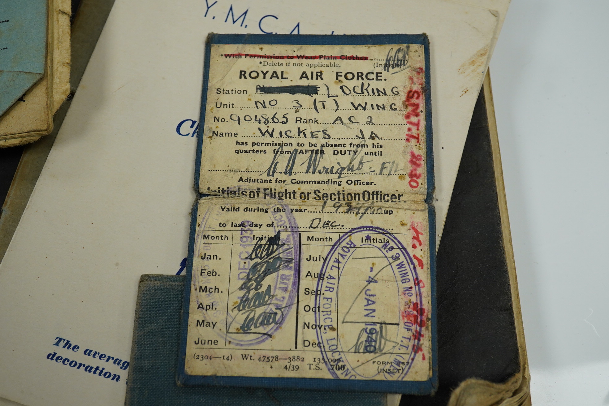 An archive of RAF etc memorabilia including WWII photographs of Churchill, Montgomery and Rommell etc. plus images of some crashed and damaged aircraft, together with hand written notes on the Bristol Pegasus engine, a m